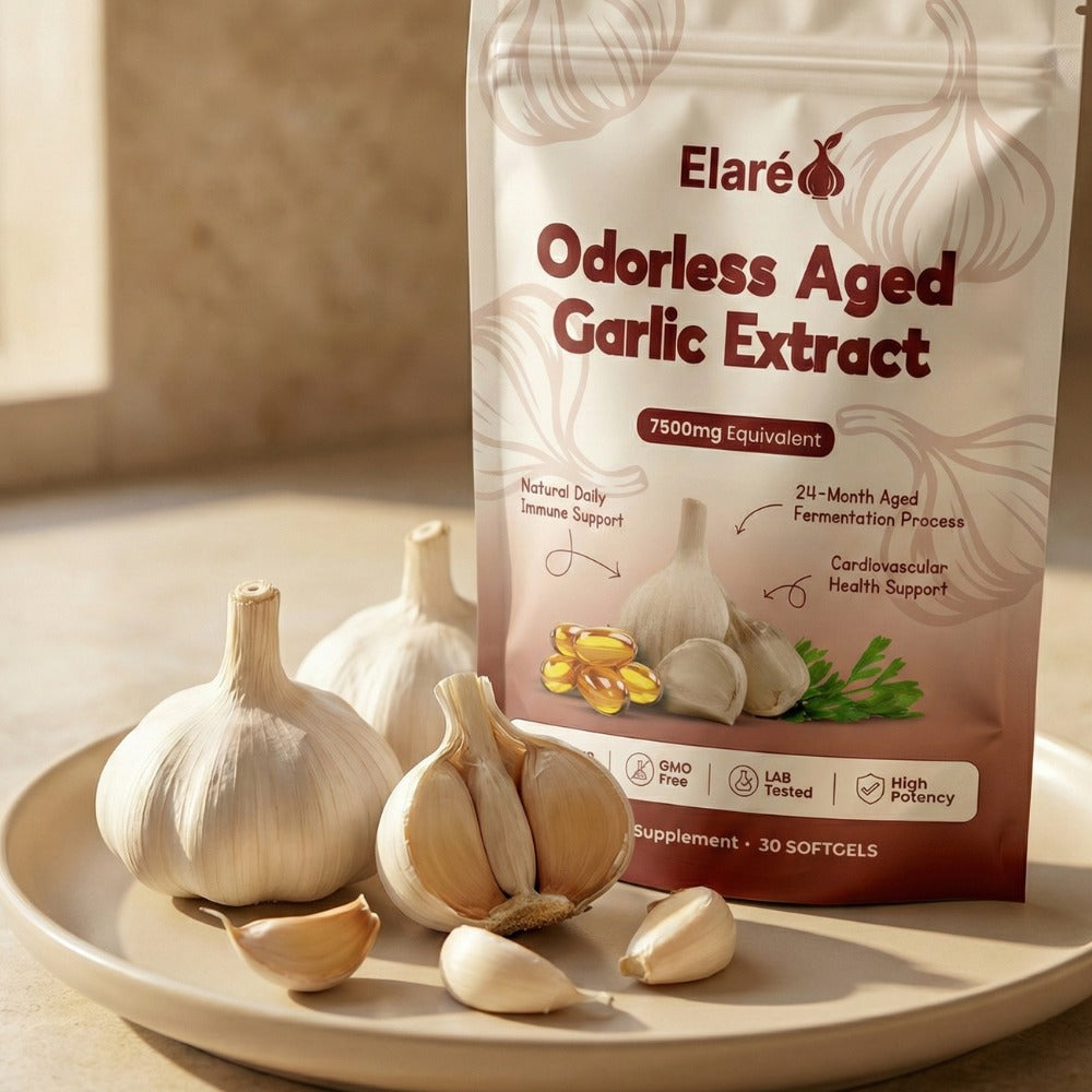 Extrato de Alho Envelhecido 7500mg - Cápsulas Sem Odor